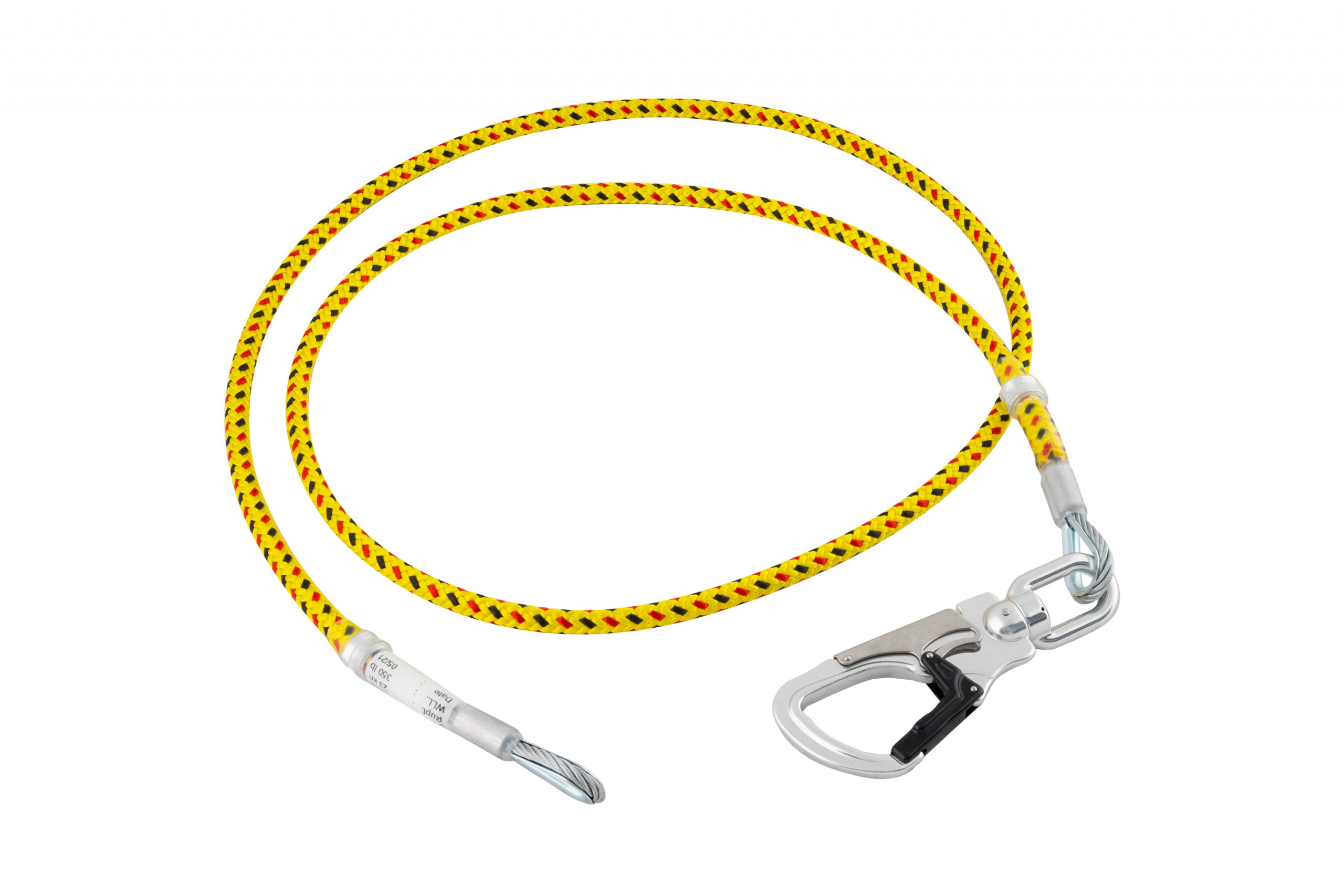 ARMOR PLUS steel core lanyard with aluminium swivel snap hook from SL TECH.