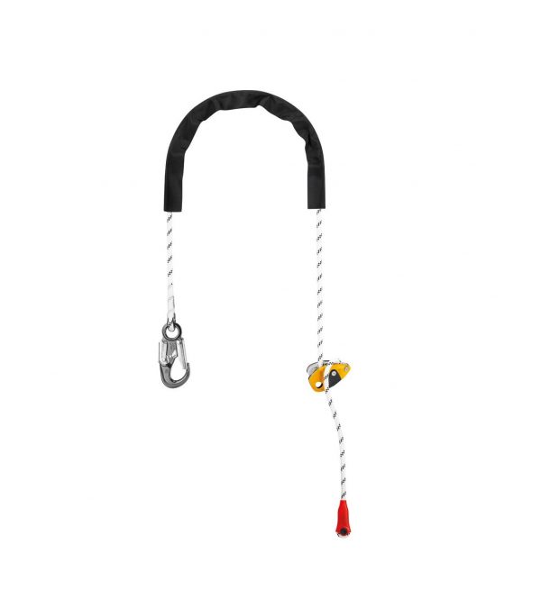 Système de positionnement Petzl grillon avec crochet.
