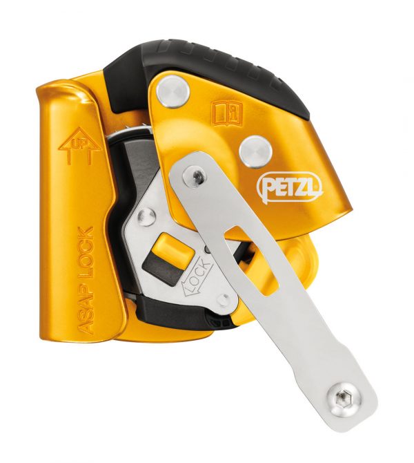 Coulisseau Petzl mobile sur corde avec fonction de blocage ASAP Lock