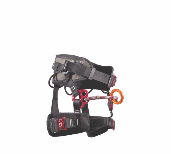 BAOBAB Sit arborist harness with rig plate. Rig plate permits the use of 2 life lines or a second suspension bridge. - Image 2