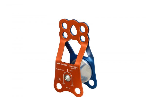 Rock Exotica Kootenay ball bearing knot passing pulley.