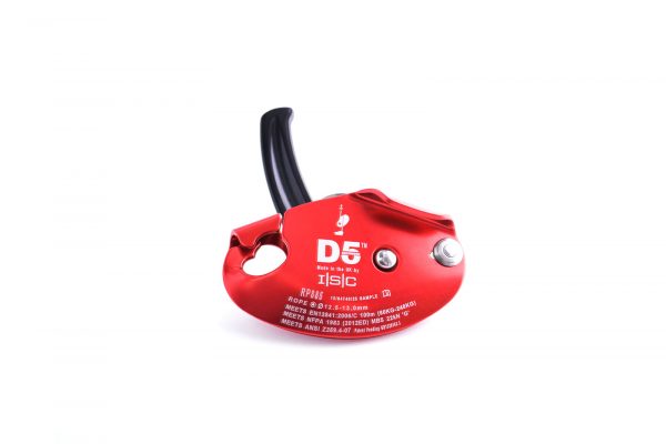 Self-braking descender for rescue, with anti-panic function ISC D5