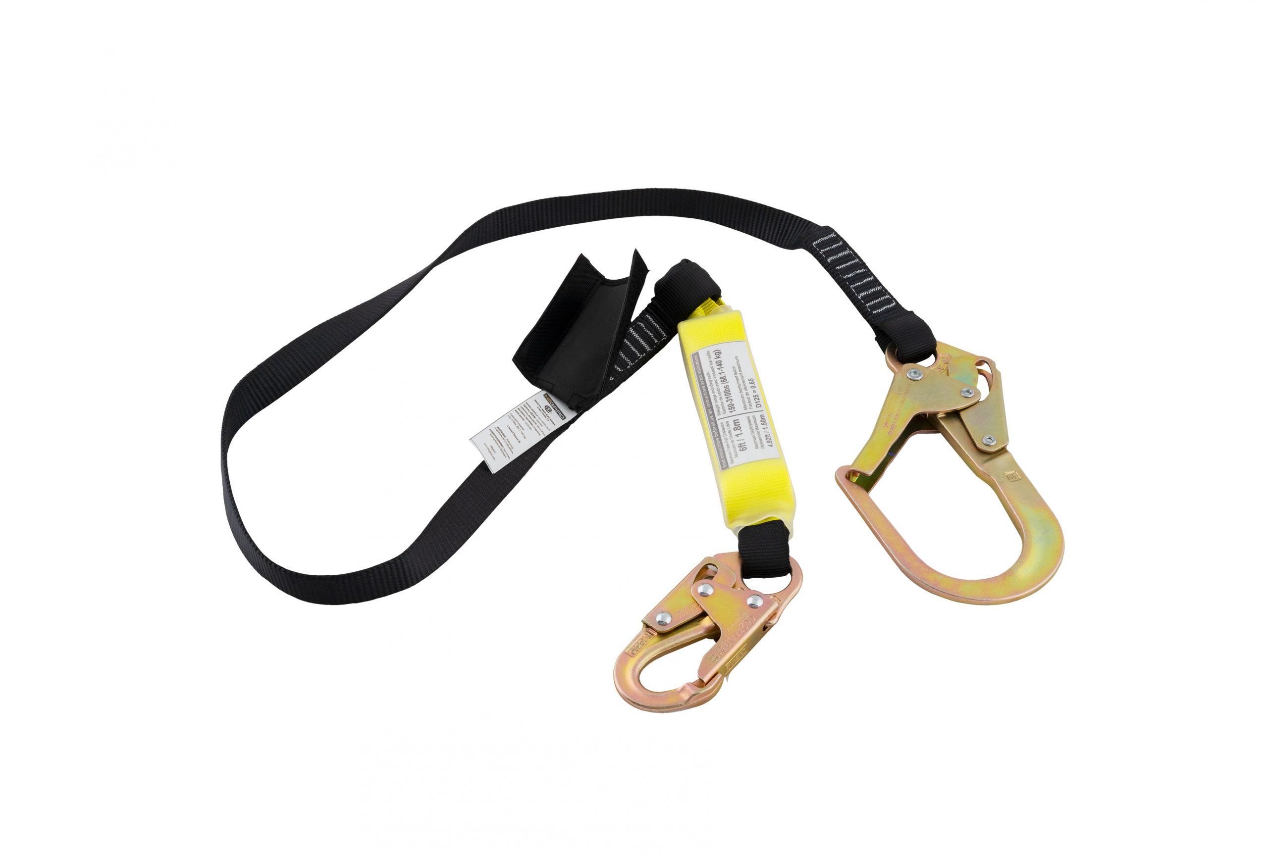 HiiGARD fall protection lanyard with small and scaffold hook - Sécurité  Landry