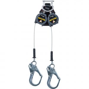 Rétractable Double 9’ TURBOLITE LE de Miller Avec Crochet d’échafaudage en Aluminium