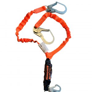 Longe Antichute Double extensible Honeywell Titan avec Crochet en acier d’échafaudage